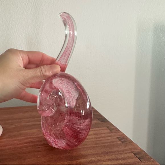 SOLD MCM Swirl Hand Blown Glass Art Deco Trinket - Picture 3 of 6